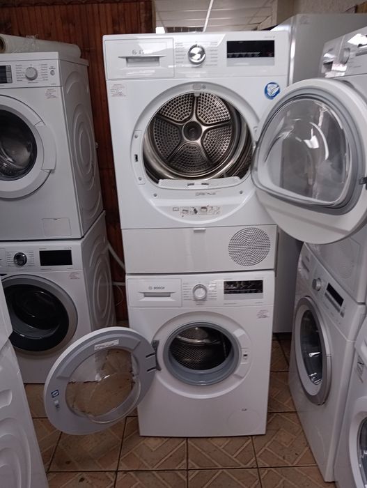 Комплект пералня и сушилня с термопомпа Бош Bosch Serie 4 A+++