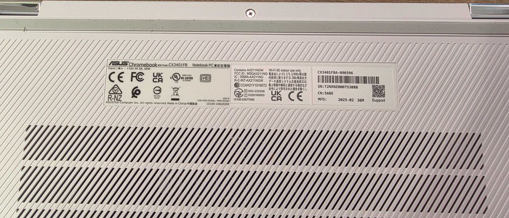 ASUS Chromebook i5-1235U / 8GB RAM / 14” Touchscreen / Flip 360°