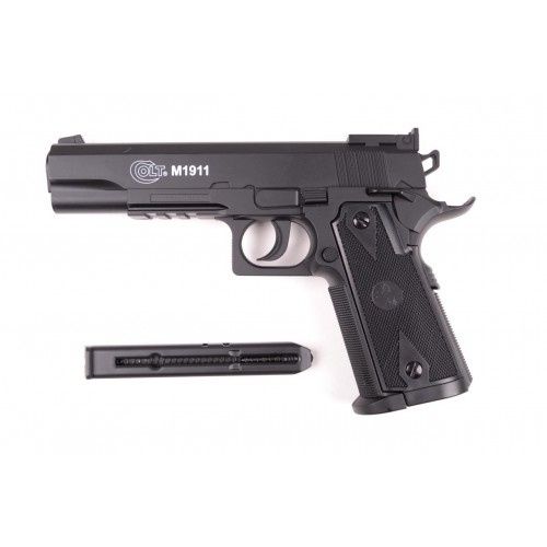 Pistol Airsoft Colt M1911 6mm, (CA NOU)+MUNITIE Cu Co2 Gaz