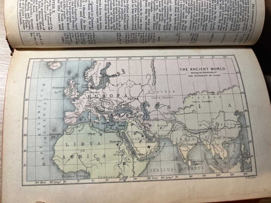 Biblia / Biblie veche ,engleza, an 1866 , coperta piele, 17x12x4 cm