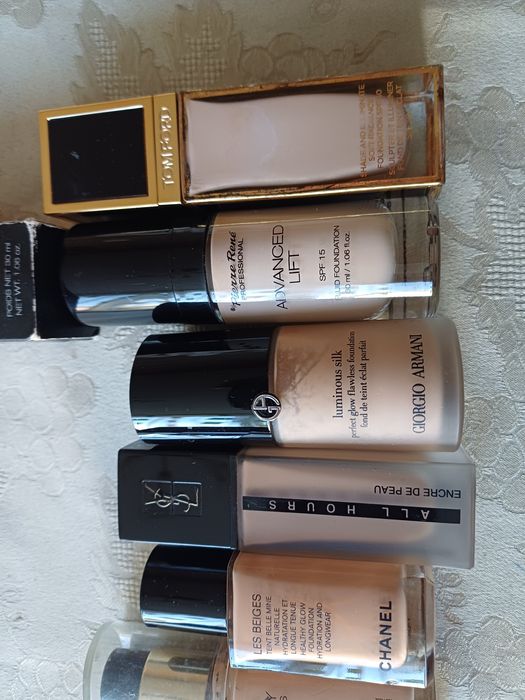 Chanel, Cristian Dior, YSL фон дьо тен и лакове