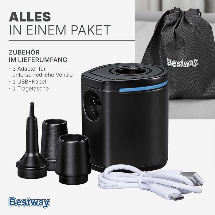 Помпа за надуване на басейн дюшек пояс Bestway Електрическа Ръчна 2 вида