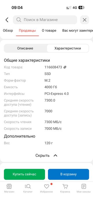 SSD Kingston SFYRDK/4000G