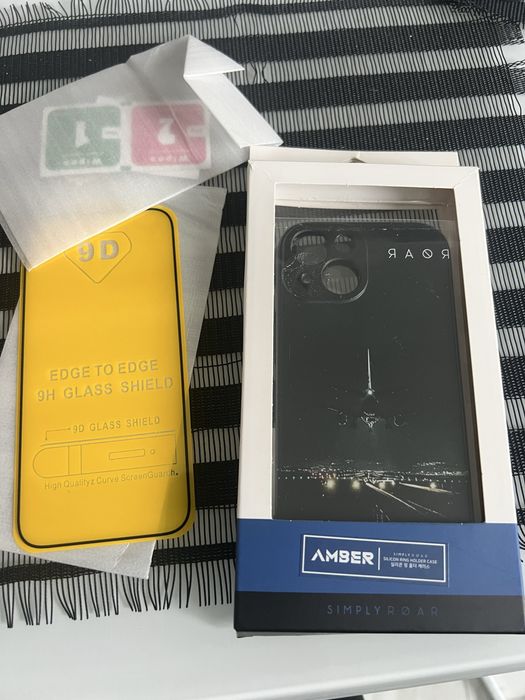 Husa iphone 15( noua), folie ecran 9h