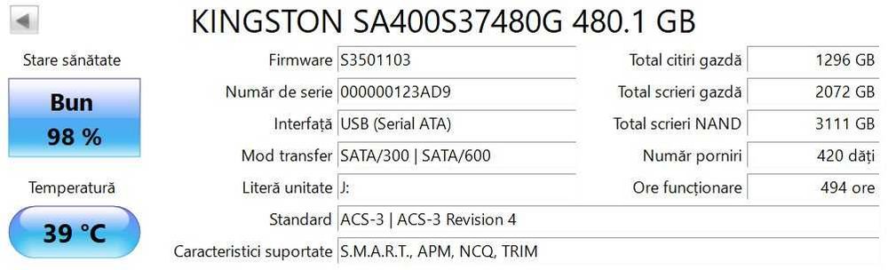 SSD extern 480GB USB 3.0