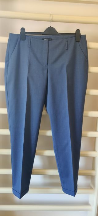 Costum office Dika cu pantaloni albastru deschis