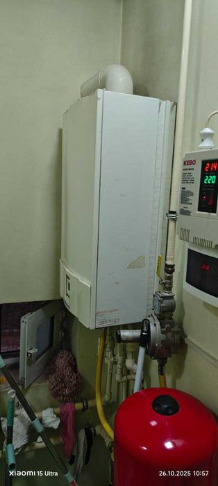 Двухконтурный котёл De Dietrich б/у на запчасти можно починить 260кв.м