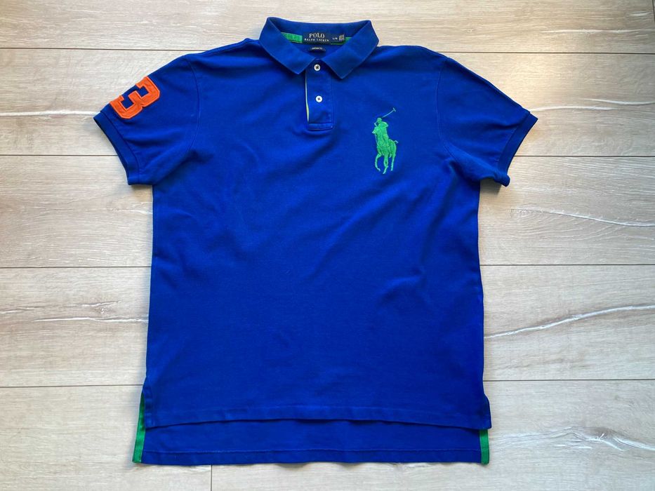 POLO By Ralph Lauren BIg Pony Custom Fit мъжка поло тениска размер L