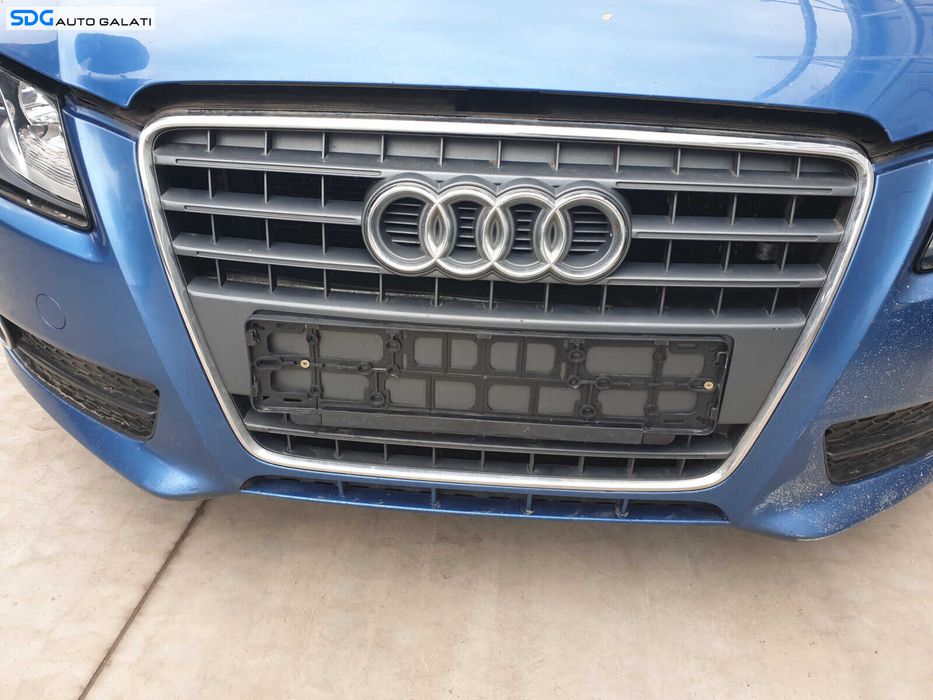 Bara Spoiler Fata Completa cu Grila si Emblema si Grile cu Proiectoare cu Imperfectiuni Audi A5 8T 2008 - 2011 Culoare LX5V [C3038] [C3037]