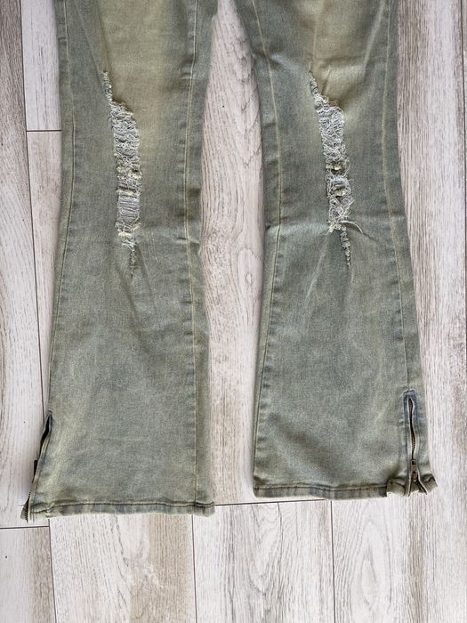 Blugi bărbătești stil streetwear – model slim fit cu detalii edgy