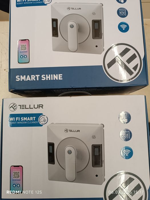 Robot curatare geamuri Tellur TLL331541, 72 W, Wi-Fi, Alb