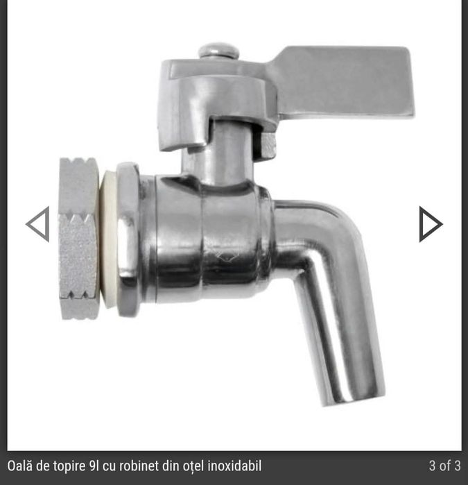 Oala de topire cu robinet