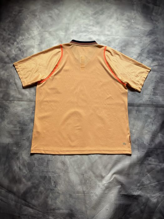 Lacoste x Roland Garros Mens Orange Sport T-Shirt Polo – Size XXL