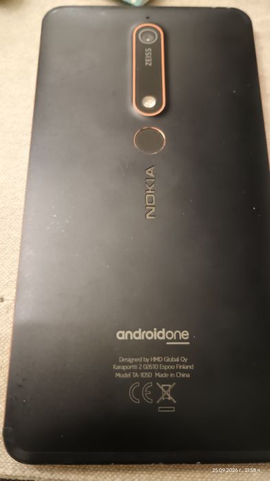 Nokia 6.1 (модел TA-1050).