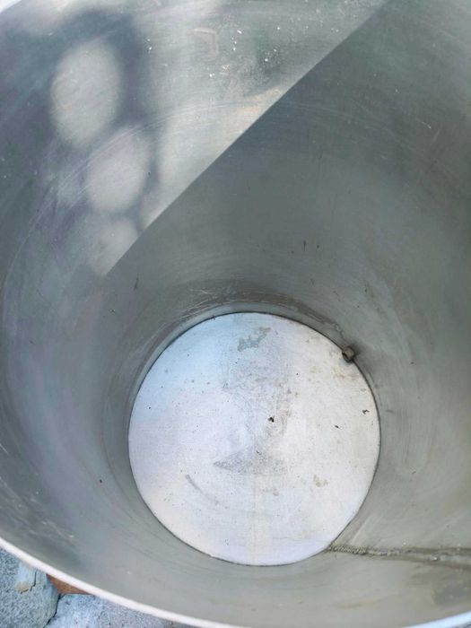 Recipient/butoi inox alimentar-150 litri cu stut de scurgere