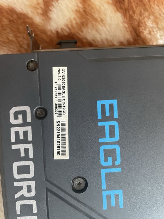 Placă Video Gigabyte GeForce RTX 3060 Eagle 12GB GDDR6