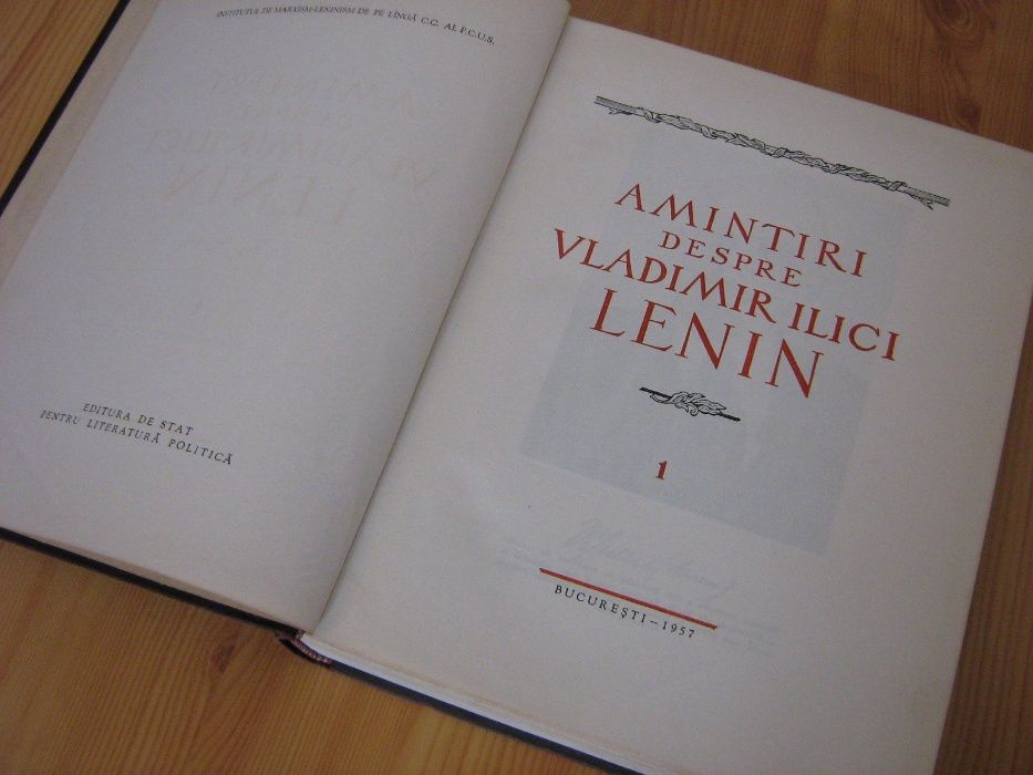 Amintiri despre Vladimir Ilici Lenin