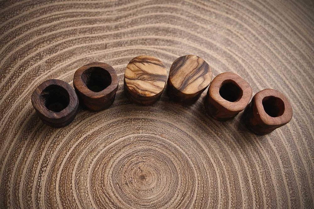 Ръчно изработени дървени флешове (ear plugs)