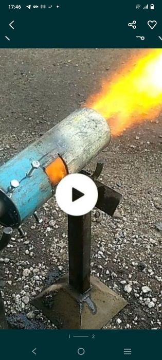 Горелка на отработке и на мазуте
