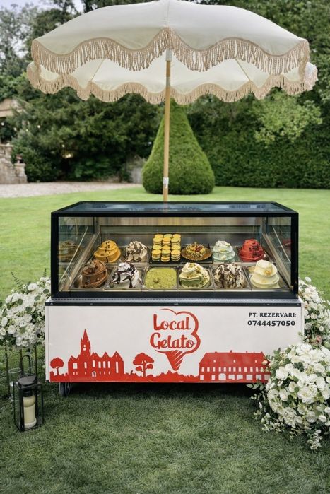 Gelato BAR - Inghetata la evenimente nunti botezuri petreceri ice cream bar ( jamon bar , fructe bar , tabachera bar , pizza bar , cocktail bar  , )