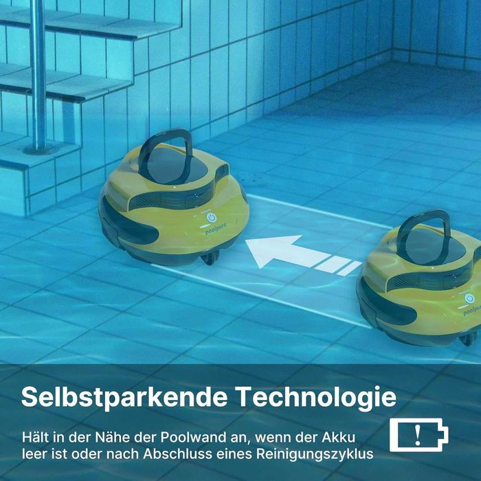 POOLPURE 2025 безжичен робот за почистване на басейн 100 мин
