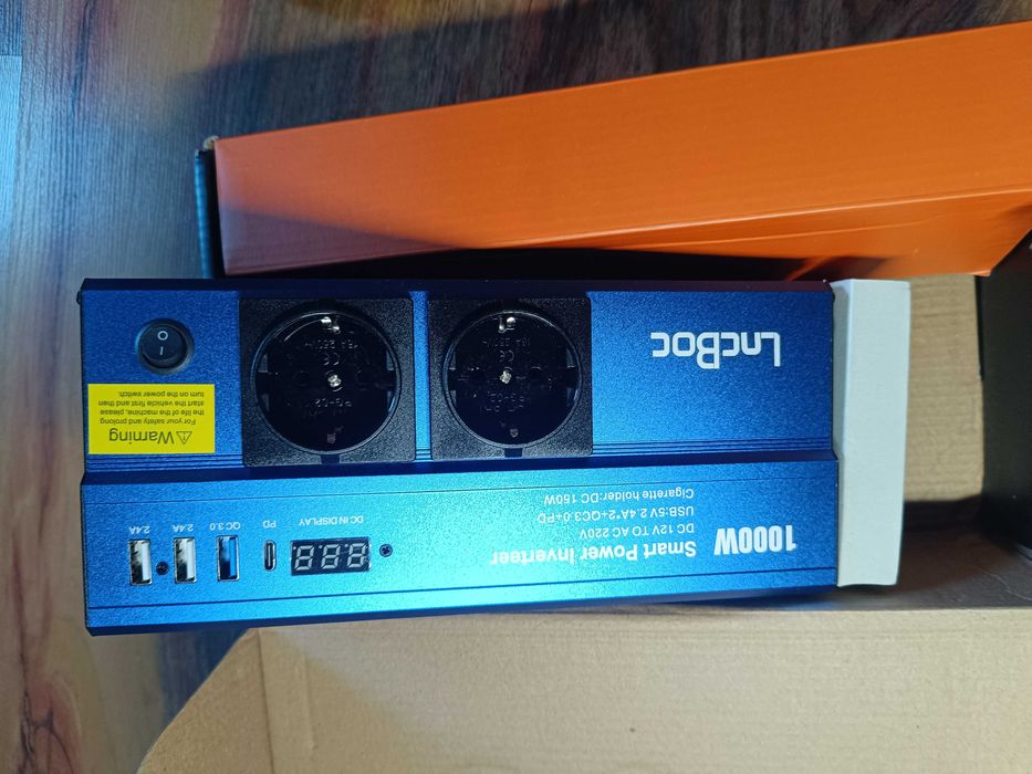 Чисто нов Инвертор LncBoc захранване 1000 W DC 12 V към AC 220 V 240 V