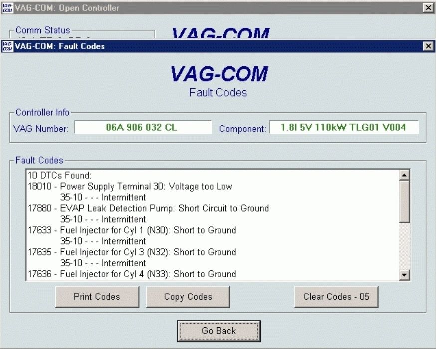 Decodare resetare auto launch vcds