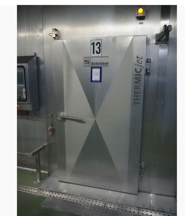 Cameră industrială de afumare, fierbere și uscare Schröter THERMICjet HRBA-2 – 4 cărucioare