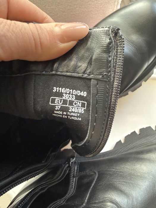 Ghete bocanci piele naturala 37 zara