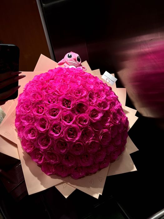 Buchet 19 trandafiri săpun/cadou ziua indragostitilor/ valentine s day