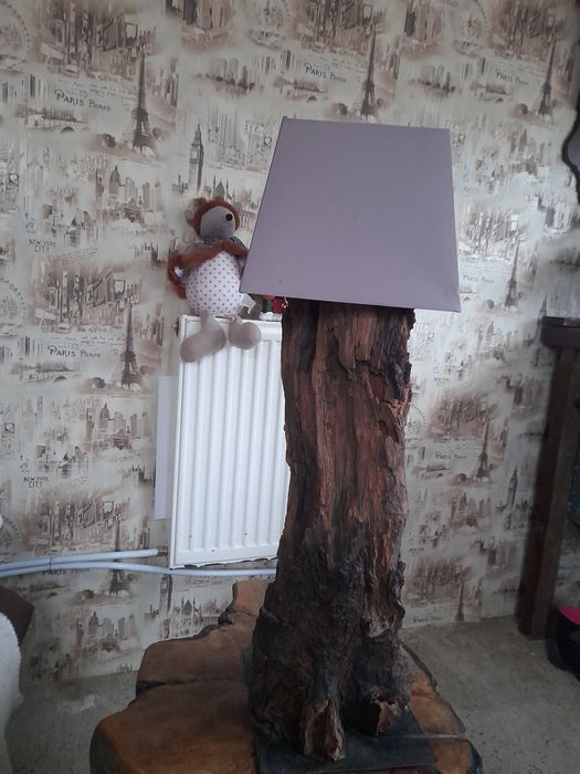 Lampadar veioza din lemn