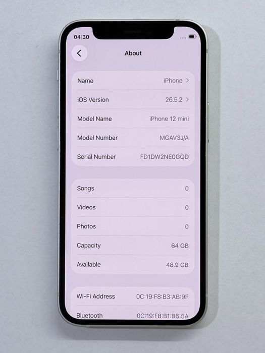iPhone 12 mini Green 94% battery