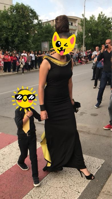 Черна рокля Radichev