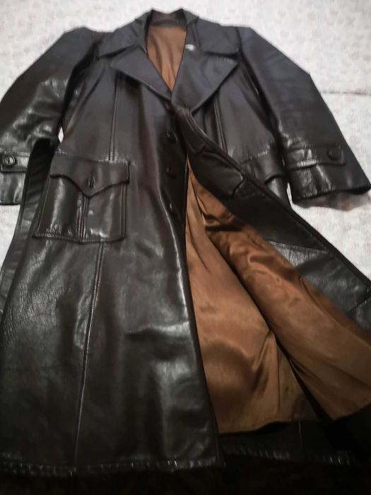 Мъжко манто естествена кожа