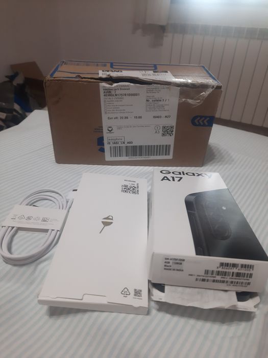 Telefon mobil Samsung Galaxy A17, Dual SIM,cu Garanție 
4GB RAM, 128GB, 4G, Black