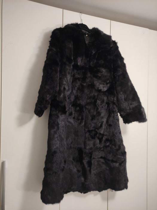 Haina blana naturala neagra lunga