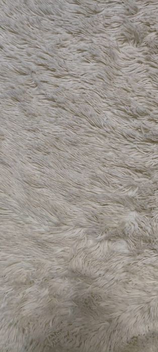 Плед травка белый