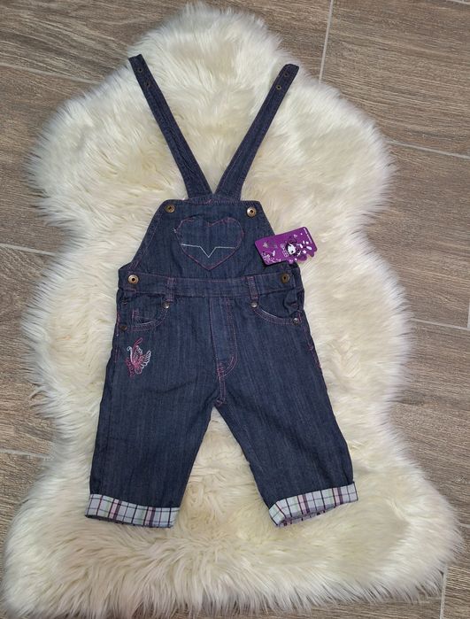 Lichidare de stoc!!Salopeta din blug model fluture marimea 24-30