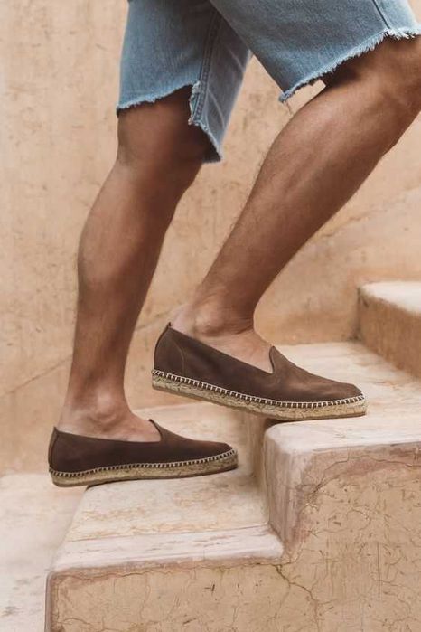 Mocasini espadrile 45 lucrate manual Senator NOI piele naturala moale