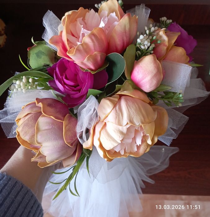 Свадебный букет красивый