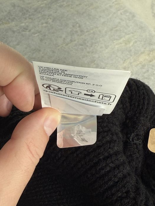 The North Face Logo Box Pom caciula unisex neagra one size noua