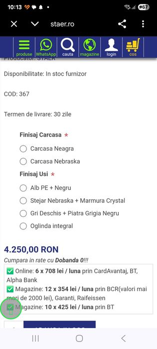 Dressing usi glisante
