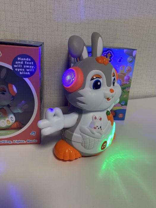 Танцуващо зайче с музика и светлина, заек