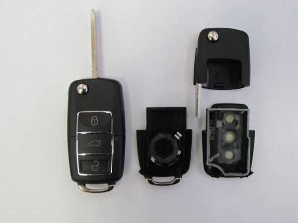 Carcasa telecomanda compatibila VW NEGRU