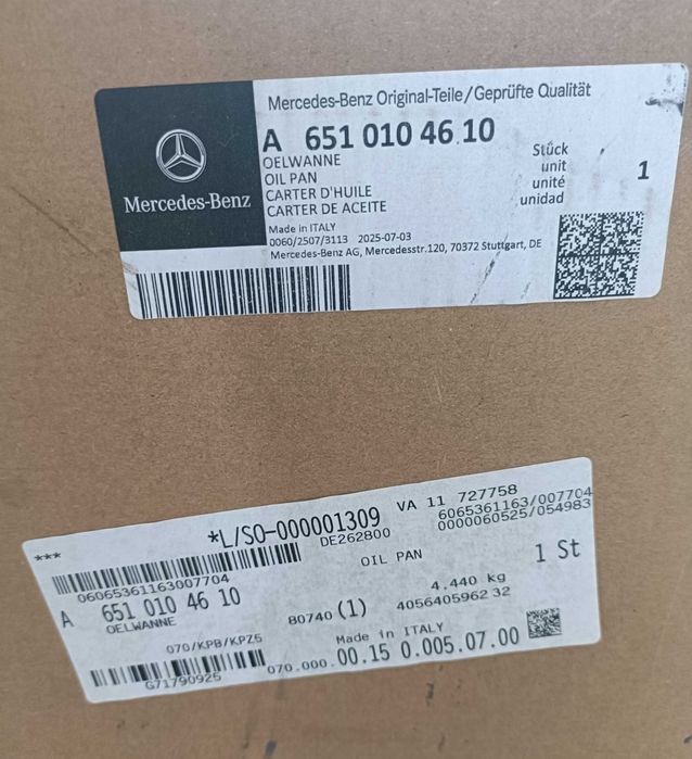 Baie ulei A 651 014 28 02 MB GLC 4matic + Rulment + Garnitura