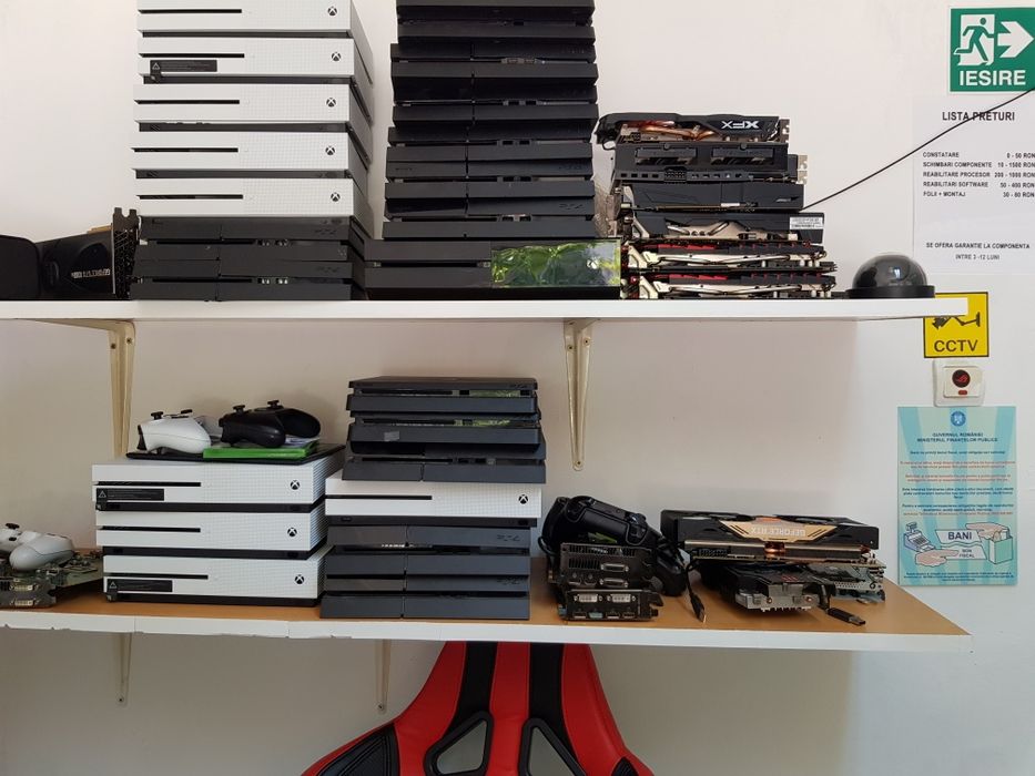 Reparatii Service Asamblare Pc Placi video Rtx Rx Laptop Ps5 Asus Rog