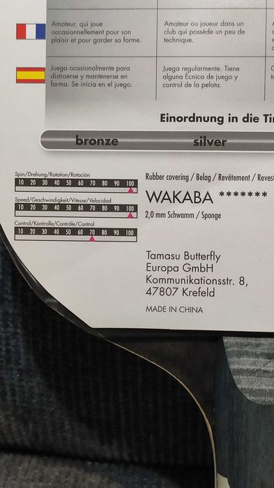 Хилки за тенис на маса Butterfly Timo Boll Black / SG99 / Vision 3000