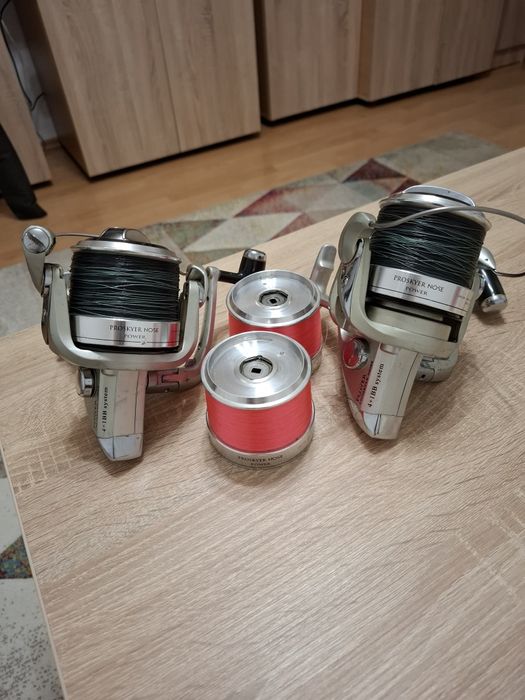 Vând mulinete Ryobi Proskyer nose power în stare foarte bună