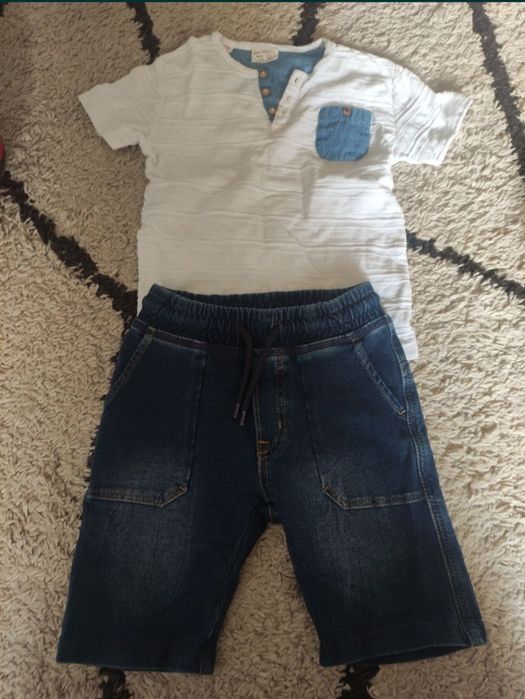 Set tricou/pantaloni Zara/H&M 98