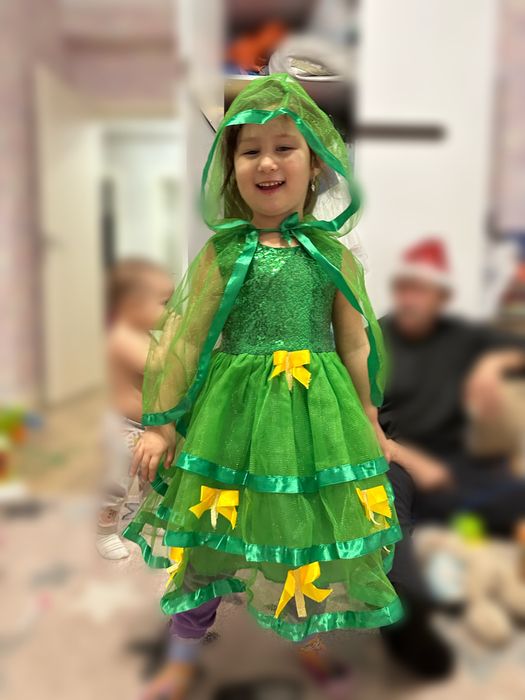 Напядное платье  елочки